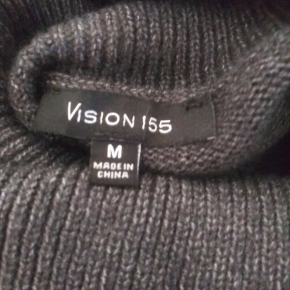 Vision 155 women's size M dark gray long sleeve sweater - Picture 11 of 15